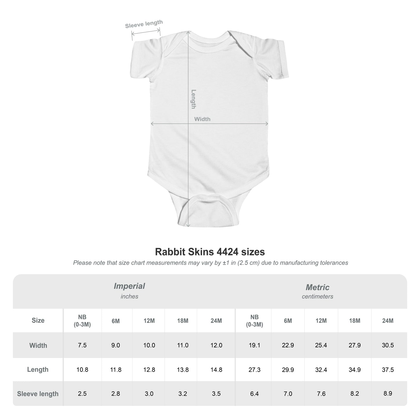 Parts of Me Infant Fine Jersey Bodysuit