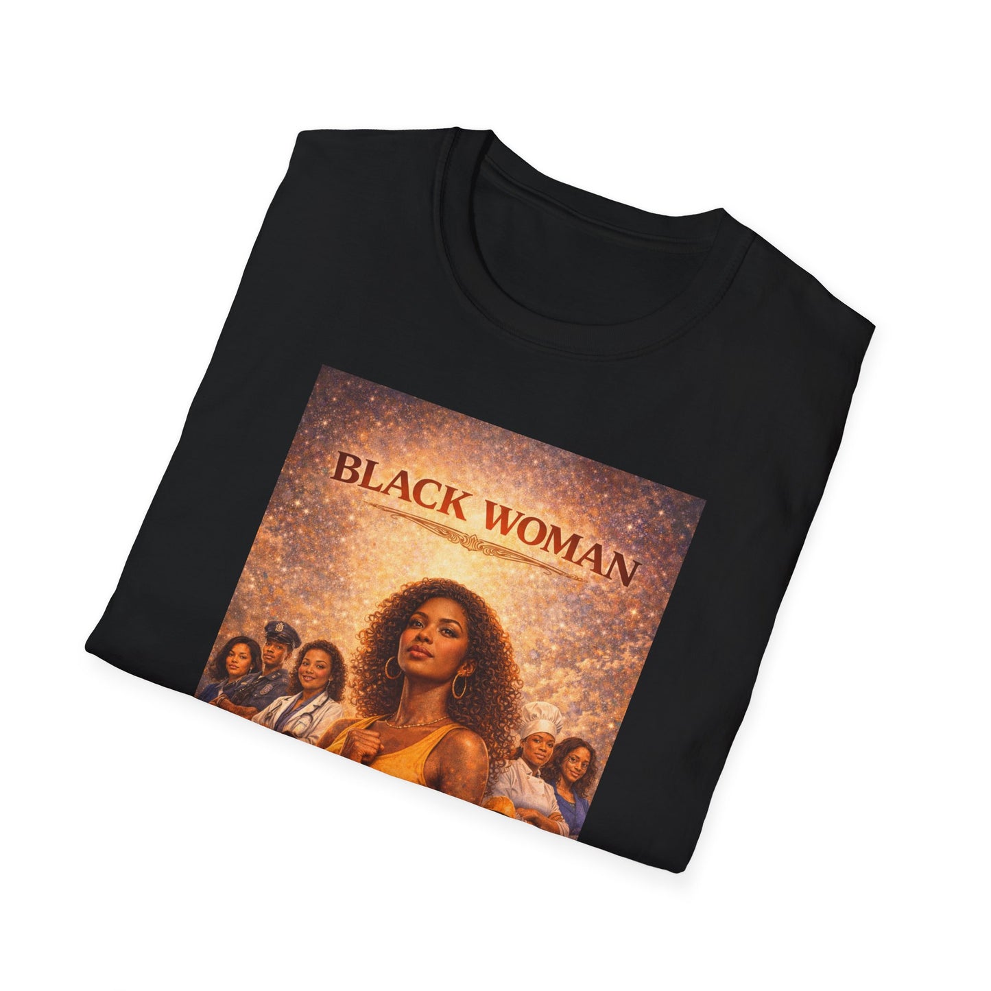 Black Woman - Unisex Softstyle T-Shirt