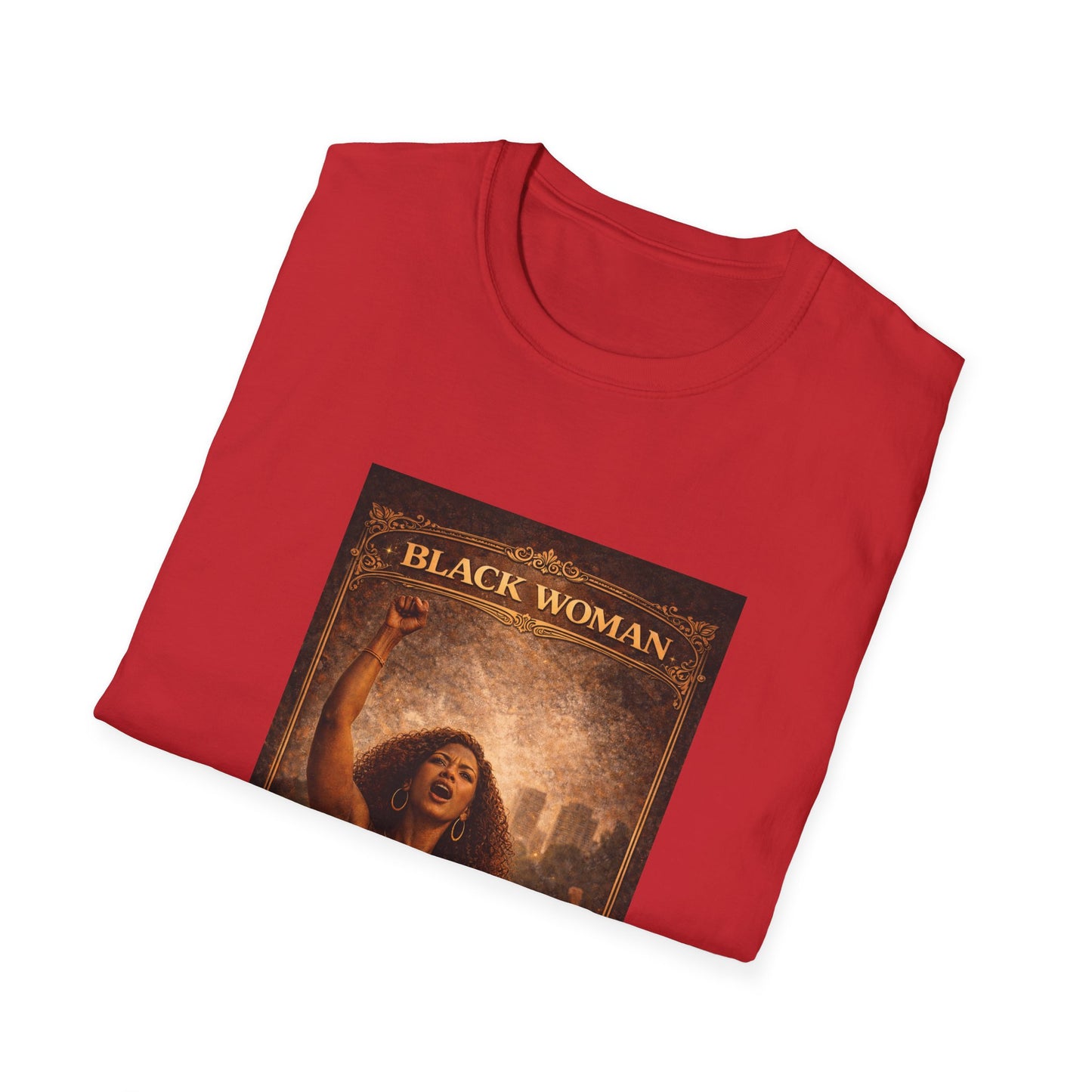 Black Woman - Unisex Softstyle T-Shirt