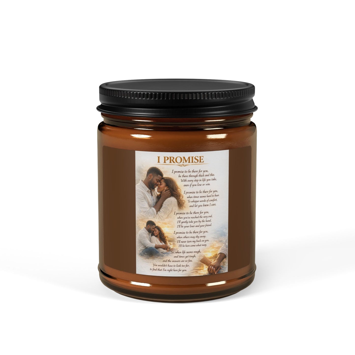 I Promise Scented Soy Candle (Multi-Size, Amber Jar)