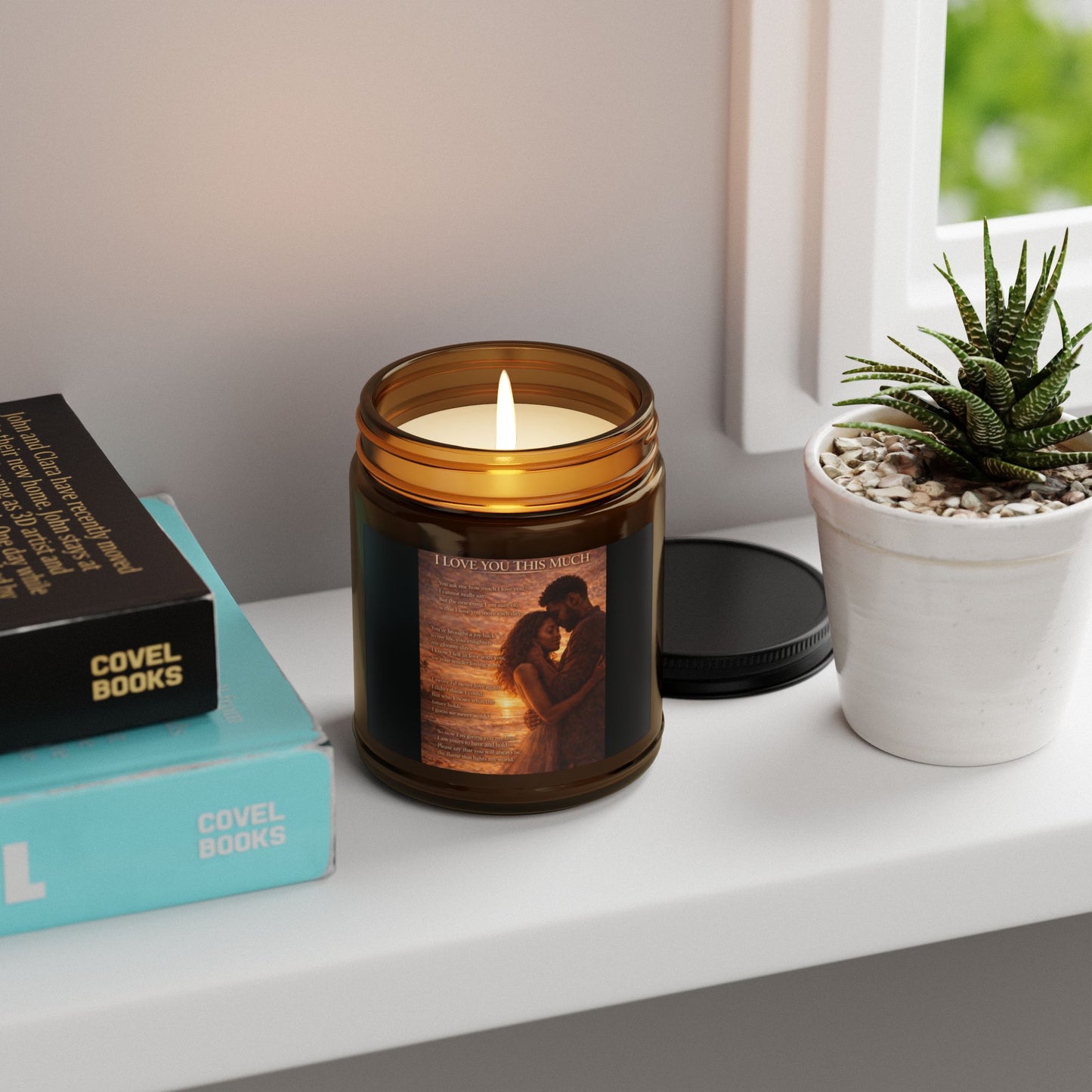 Copy of Scented Soy Candle (Multi-Size, Amber Jar)