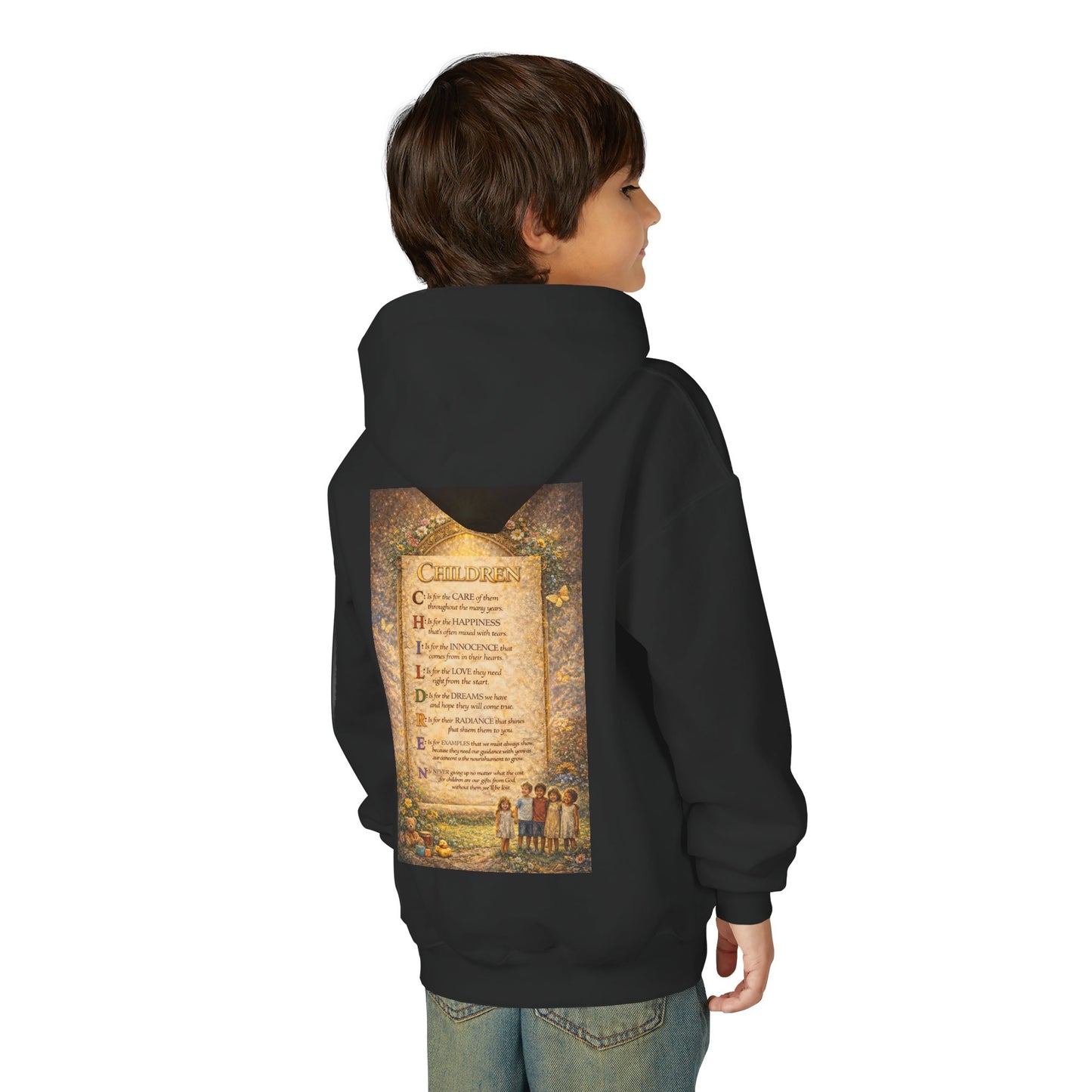 Youth Heavy Blend Hooded Sweatshirt - Children