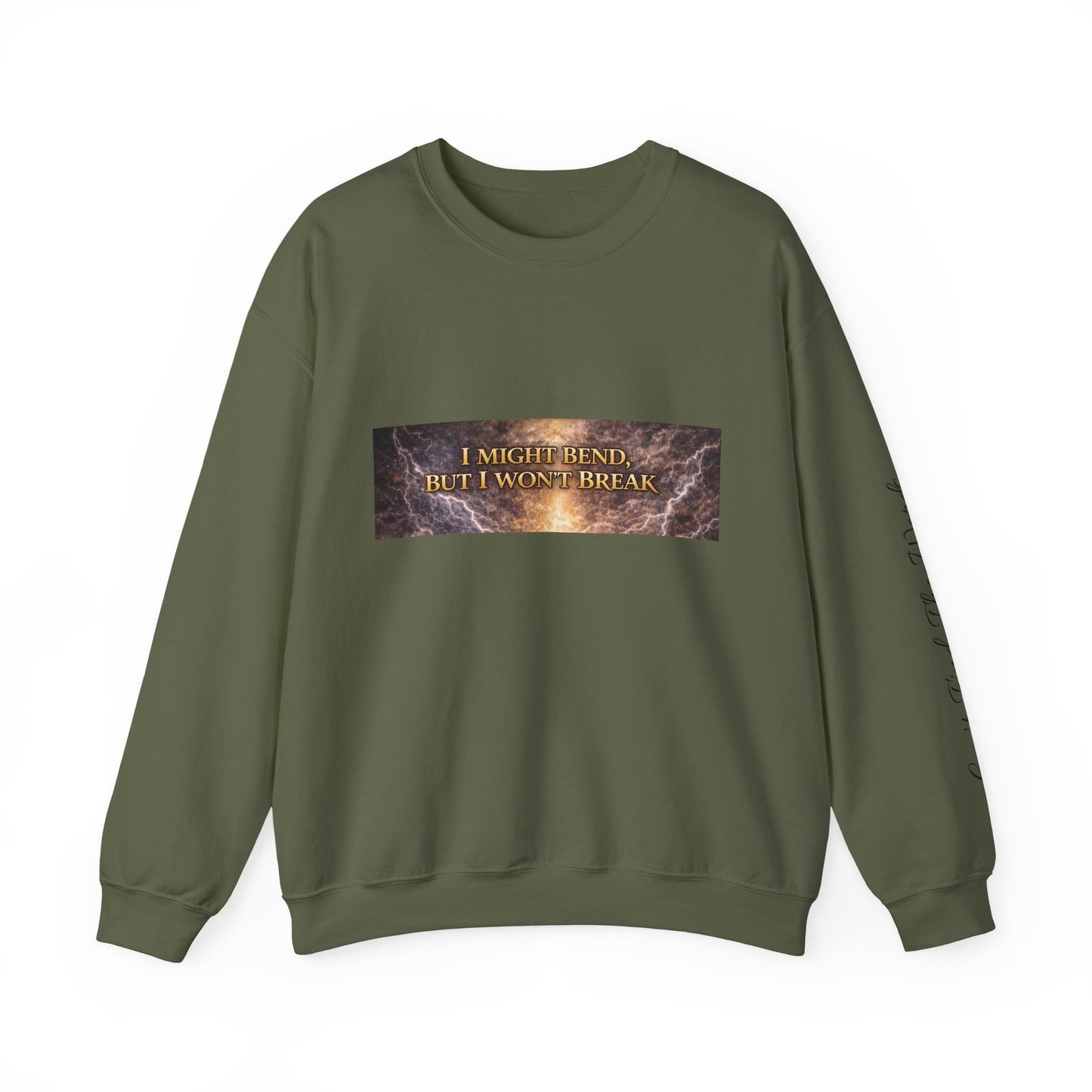 Unisex Heavy Blend™ Crewneck Sweatshirt - I Might Bend, I Won't Break