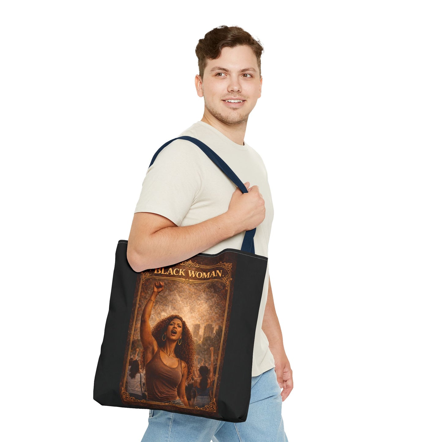 Black Woman Tote Bag