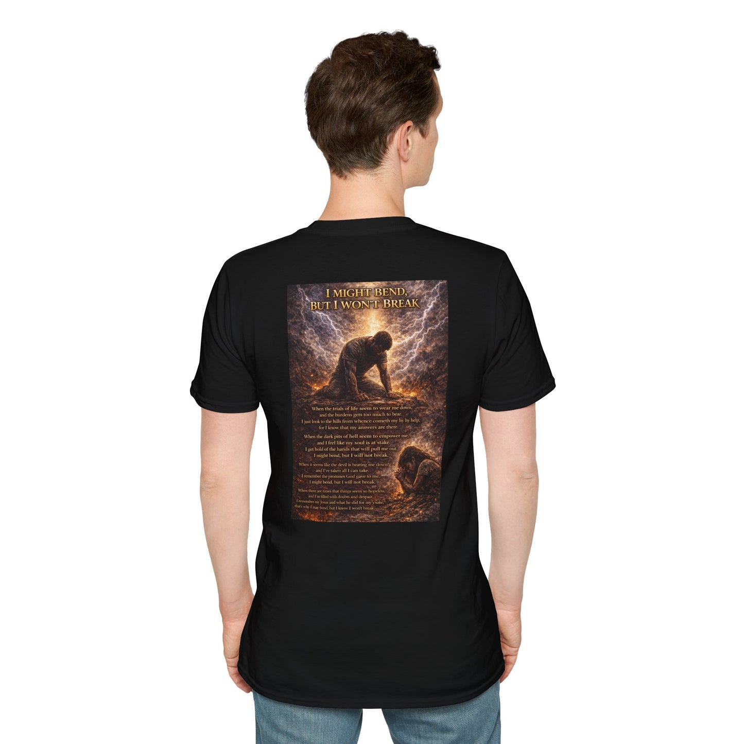 I Might Bend, But I Won't Break - Unisex Softstyle T-Shirt