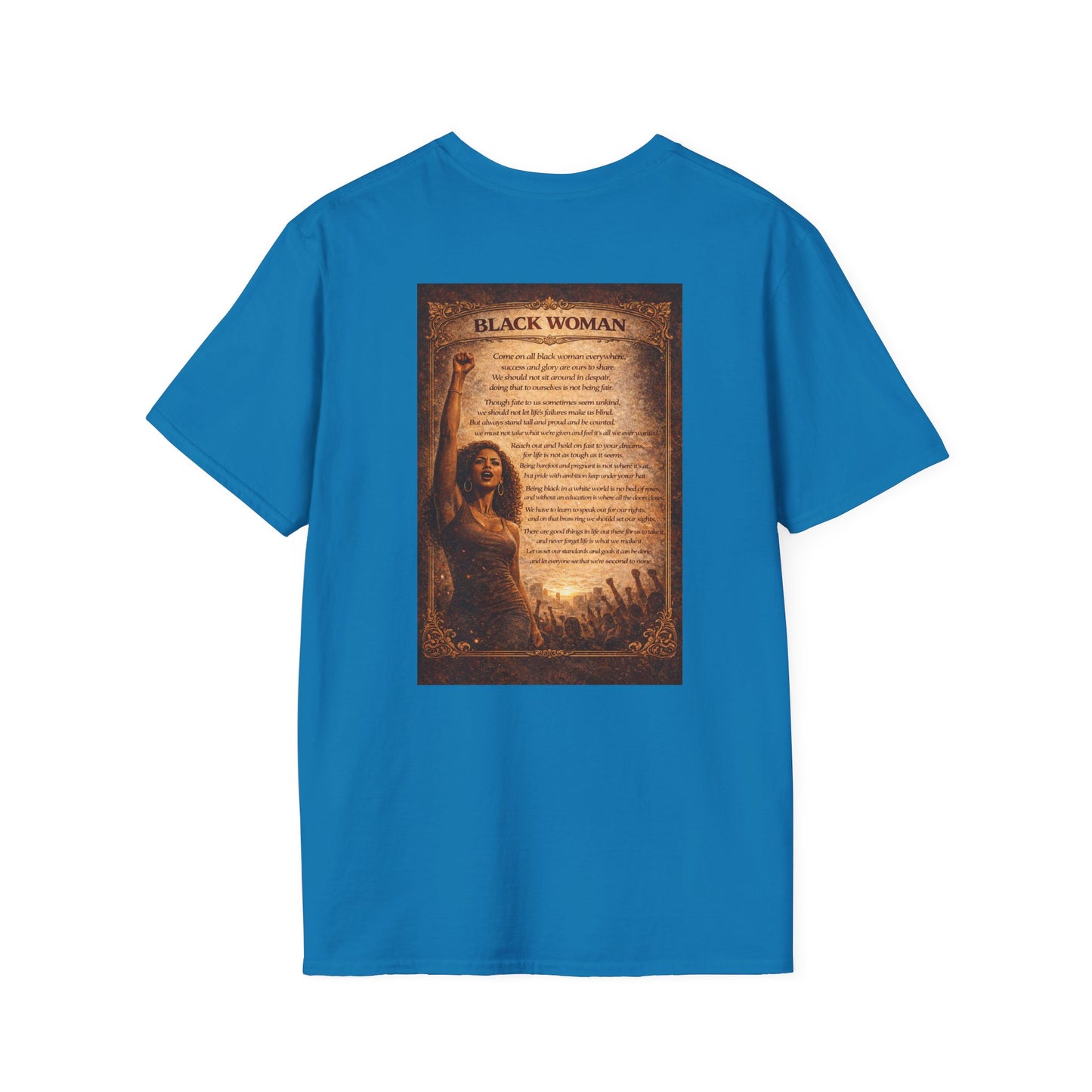 Black Woman - Unisex Softstyle T-Shirt