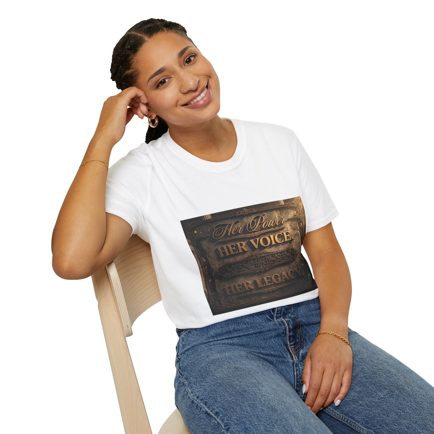 Black Woman - Unisex Softstyle T-Shirt
