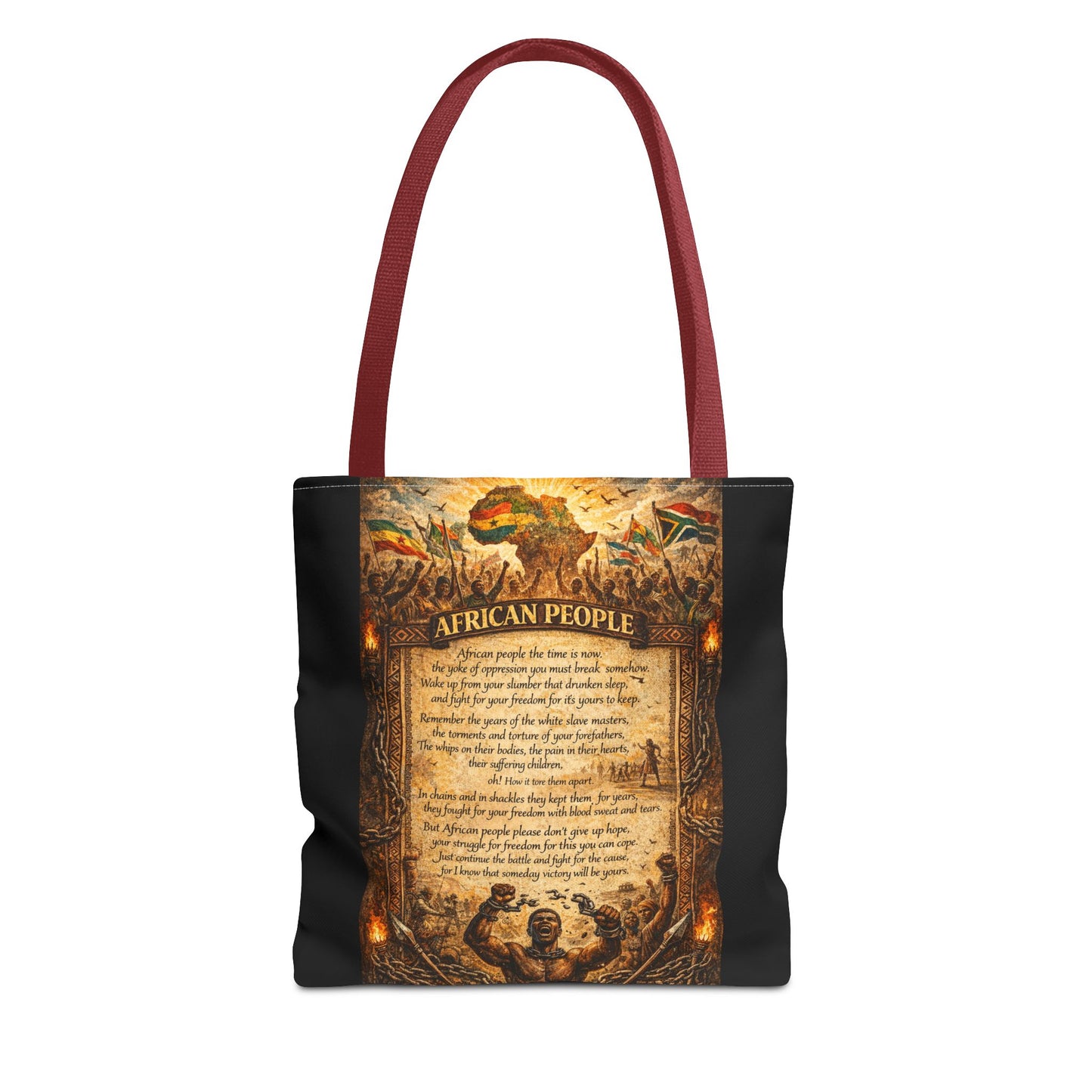 African People Black Tote Bag