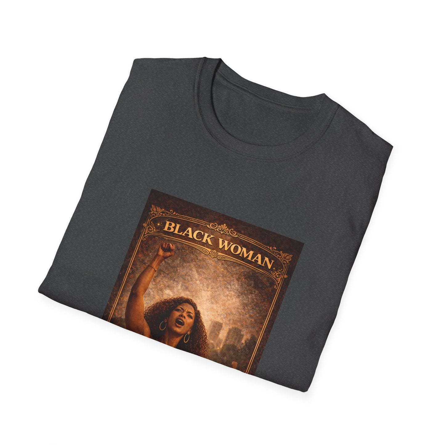 Black Woman - Unisex Softstyle T-Shirt