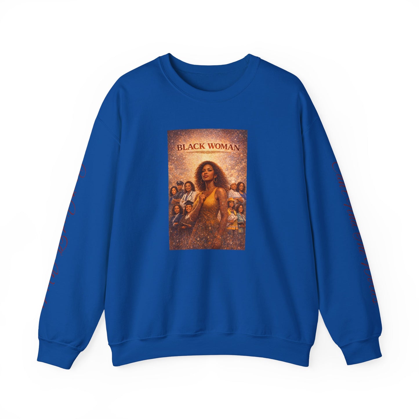 Black Woman - Unisex Heavy Blend™ Crewneck Sweatshirt