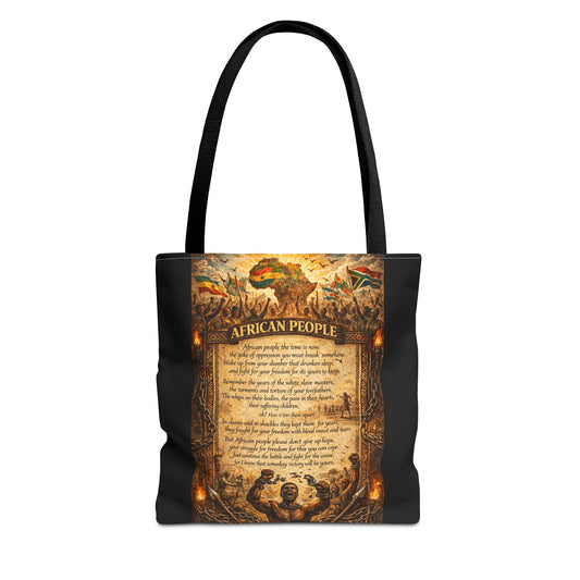 African People Black Tote Bag