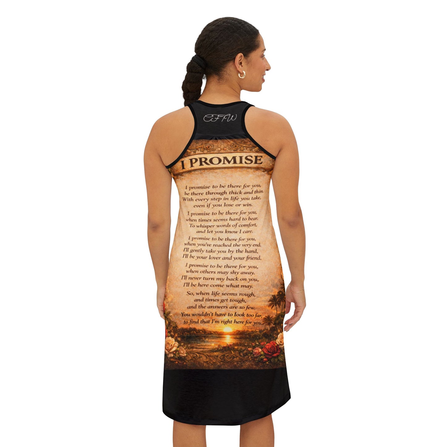 " I Promise" Women's Racerback Dress