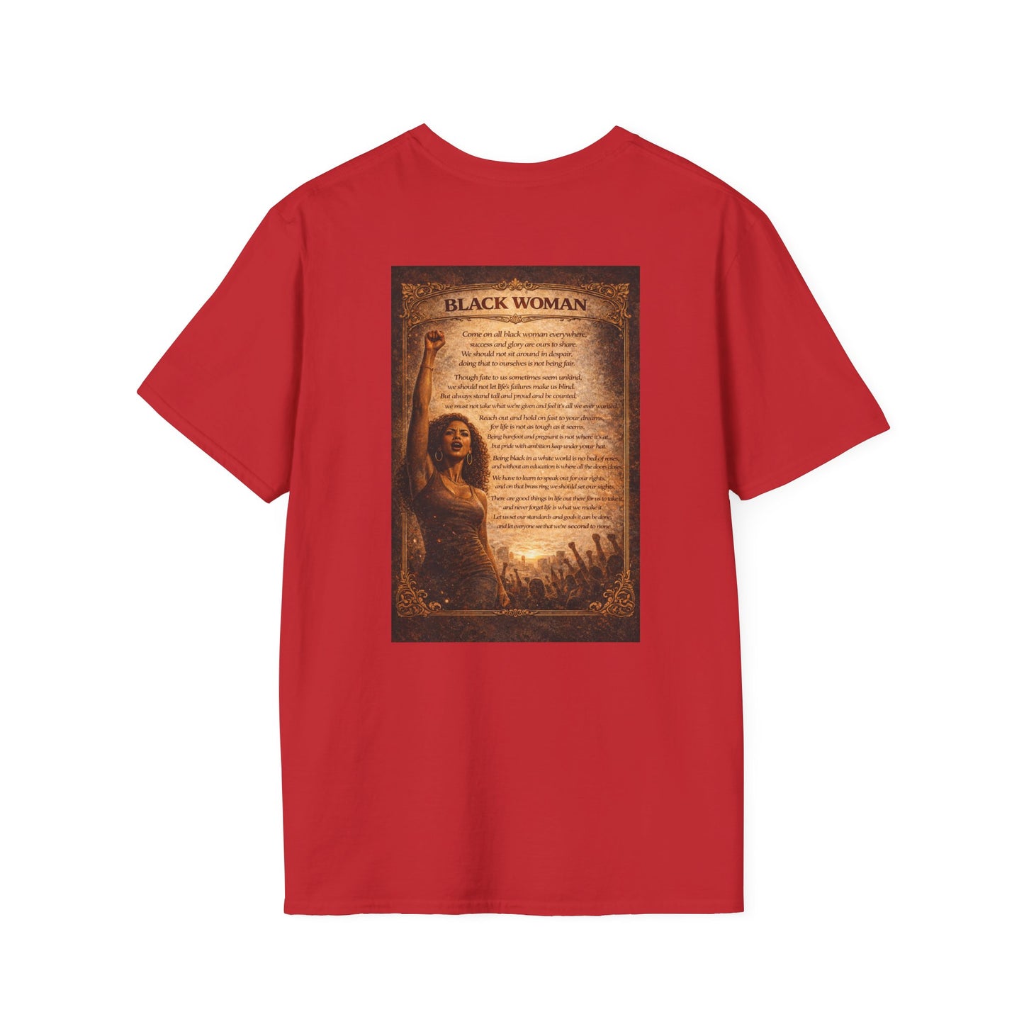 Black Woman - Unisex Softstyle T-Shirt