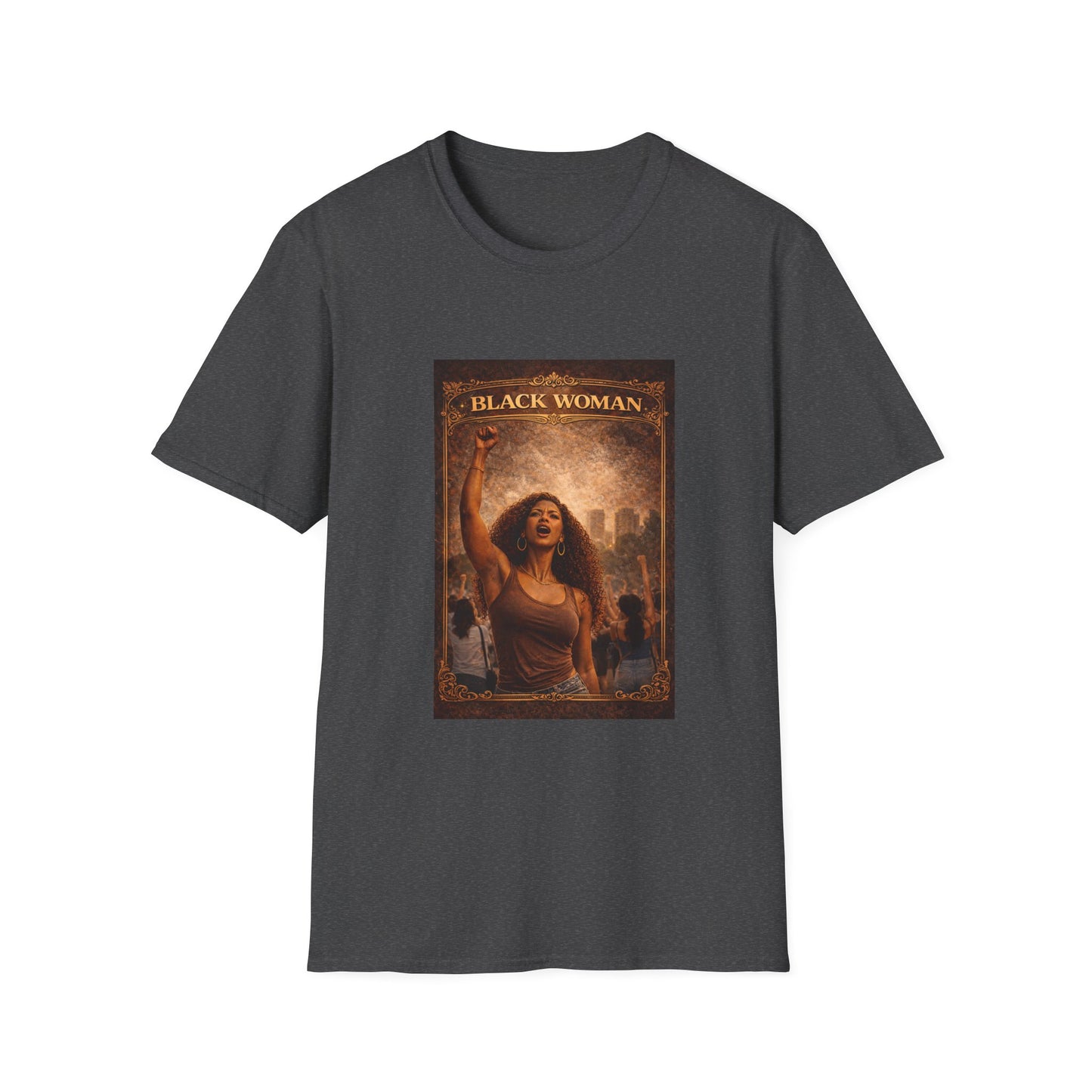 Black Woman - Unisex Softstyle T-Shirt