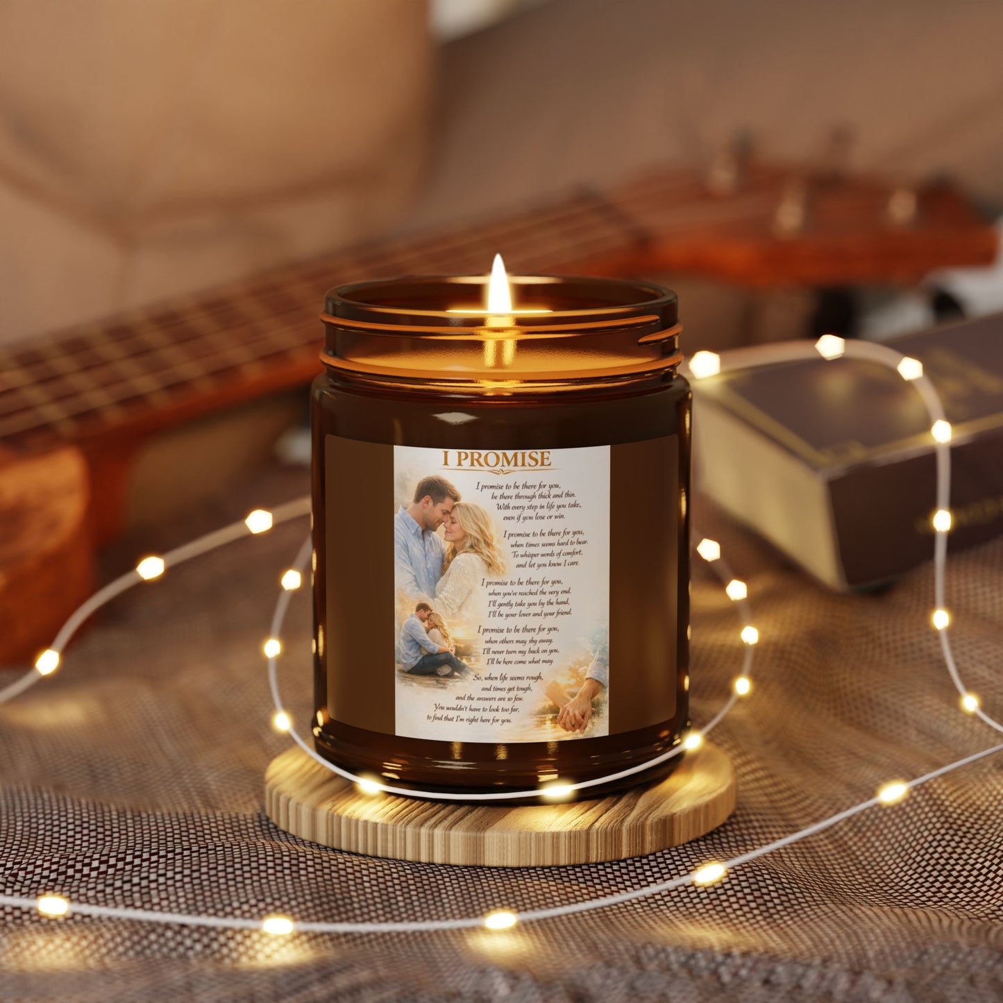 I Promise - Scented Soy Candle (Multi-Size, Amber Jar)