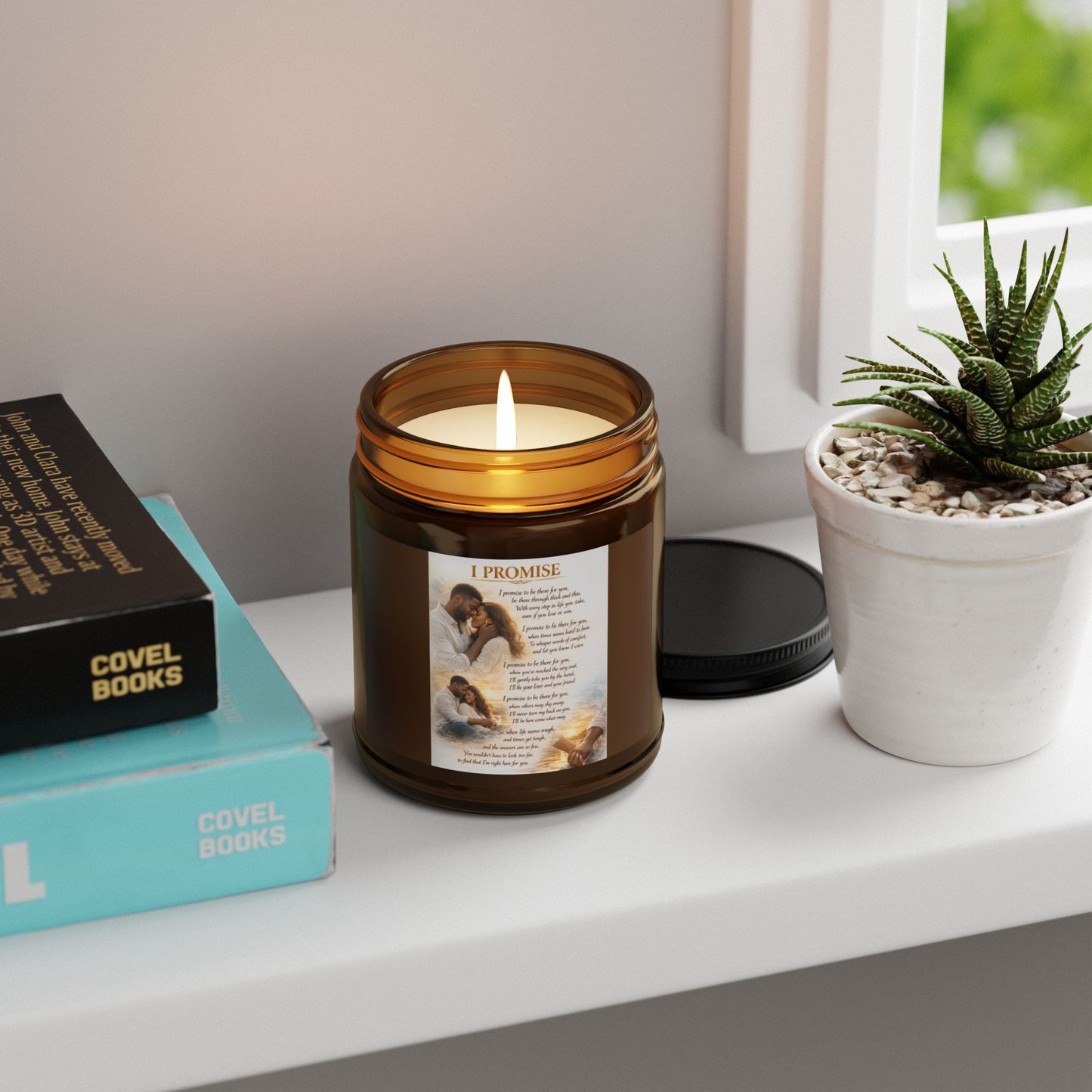 I Promise Scented Soy Candle (Multi-Size, Amber Jar)