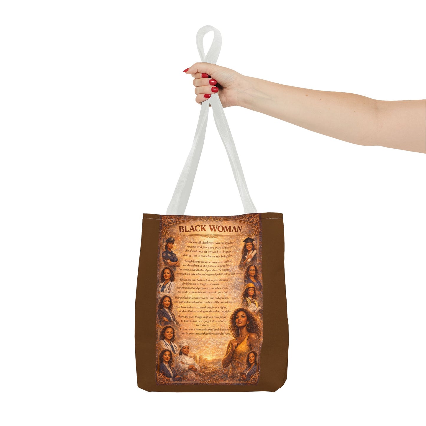Black Woman Tote Bag