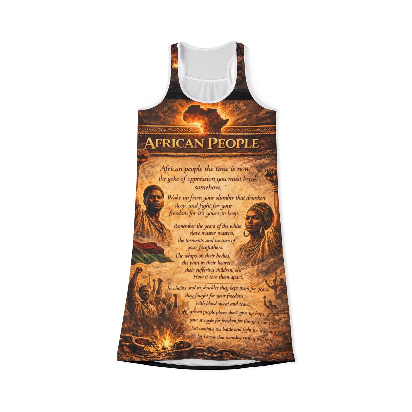 African People Women's Racerback Dress