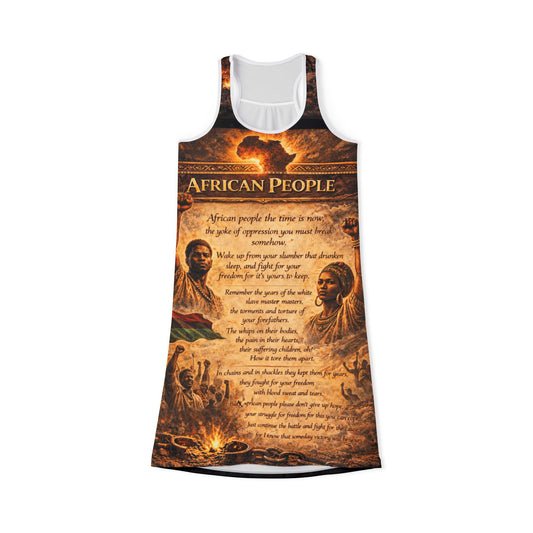 African People Women's Racerback Dress