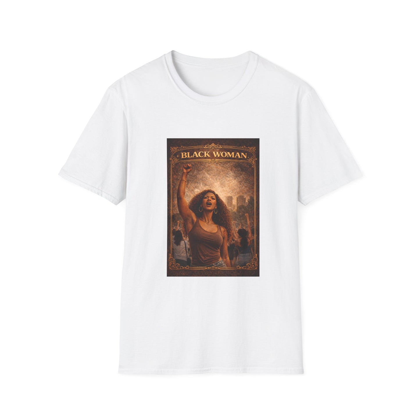 Black Woman - Unisex Softstyle T-Shirt