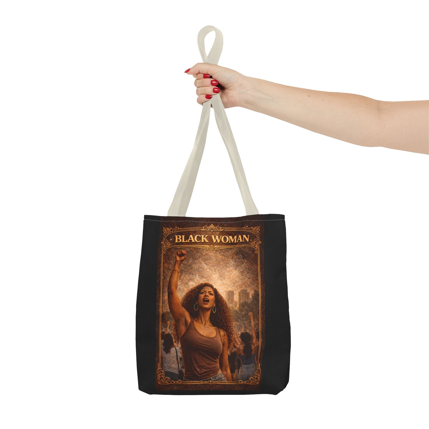 Black Woman Tote Bag