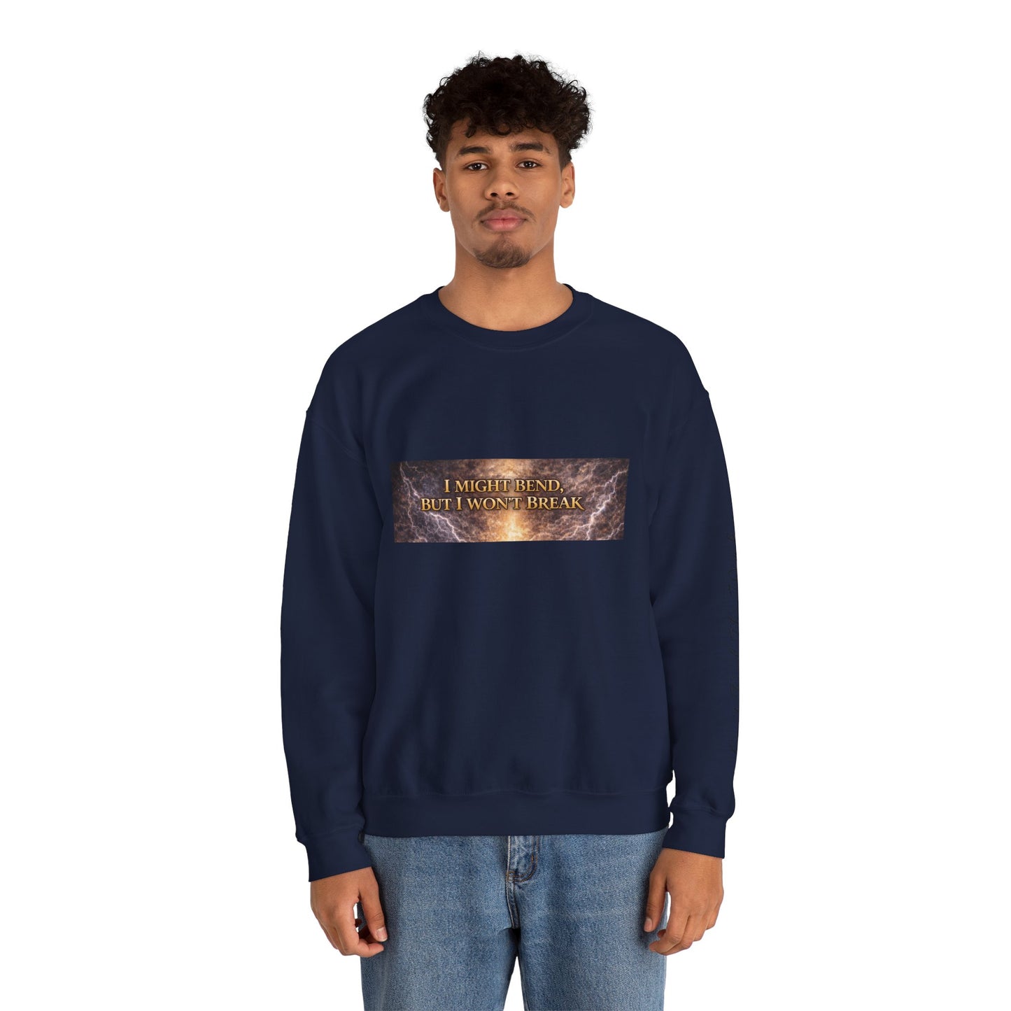 Unisex Heavy Blend™ Crewneck Sweatshirt - I Might Bend, I Won't Break