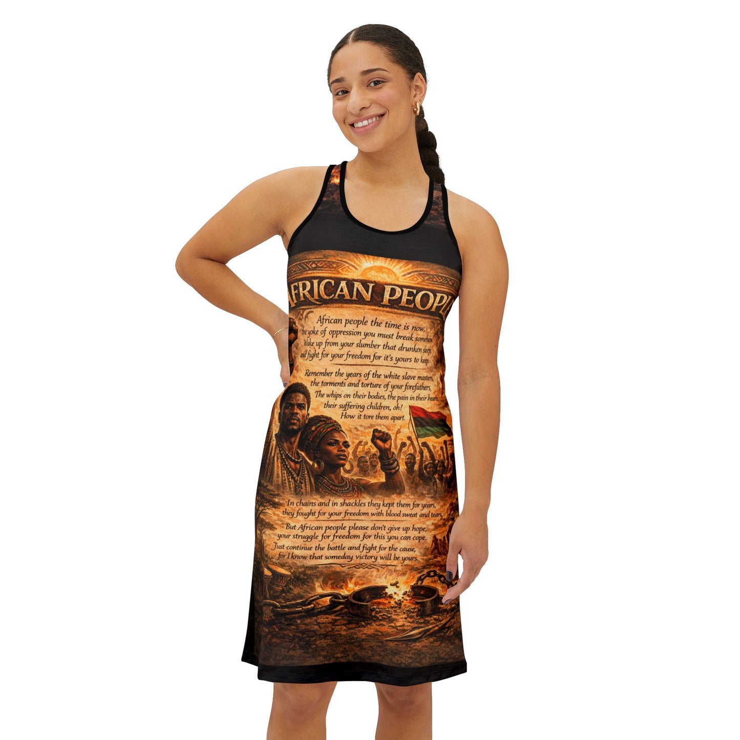 African People Women's Racerback Dress