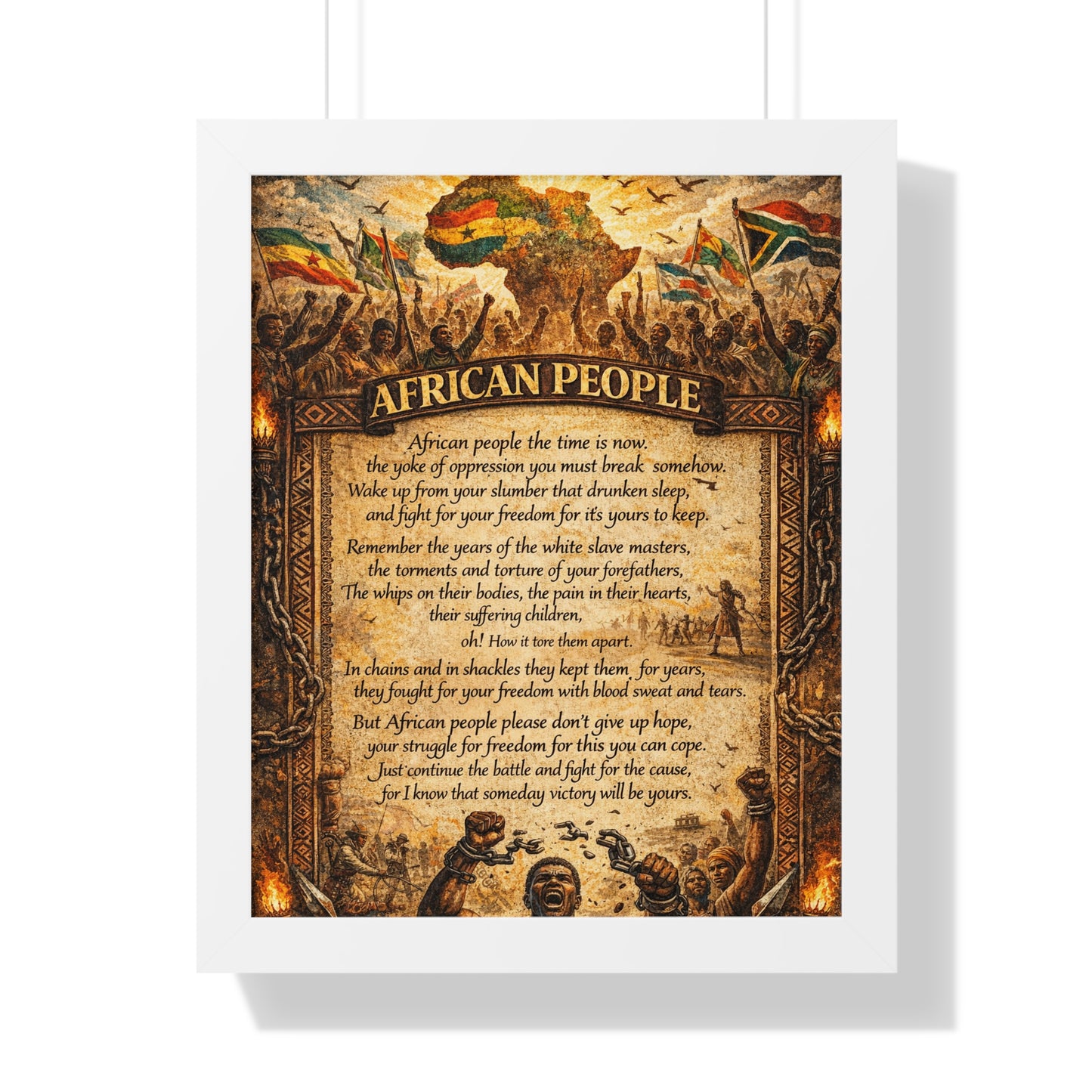 African People 1 Framed Vertical Poster