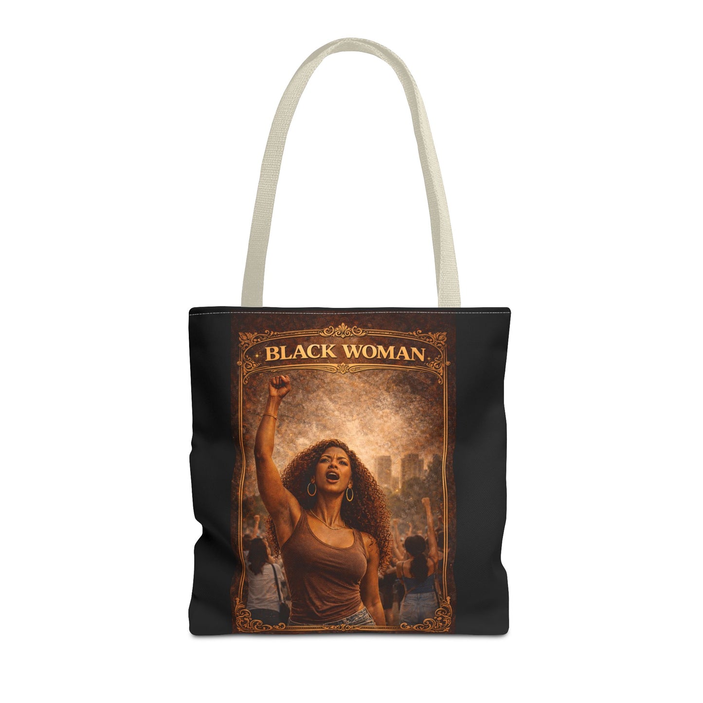Black Woman Tote Bag