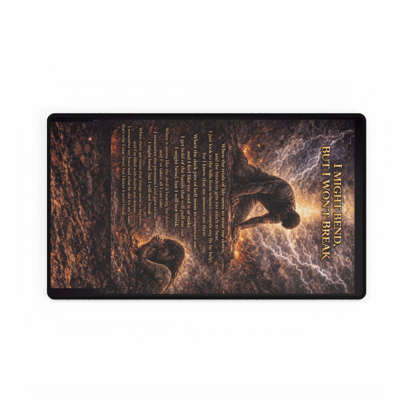 "I Might Bend" Desk Mat