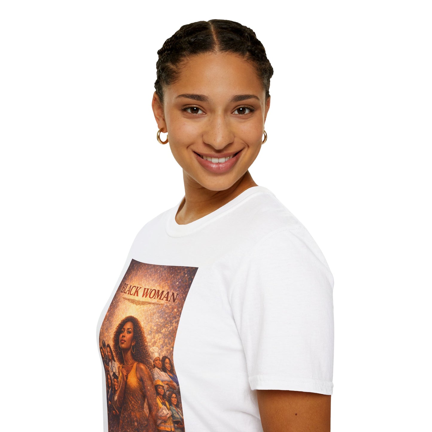 Black Woman - Unisex Softstyle T-Shirt
