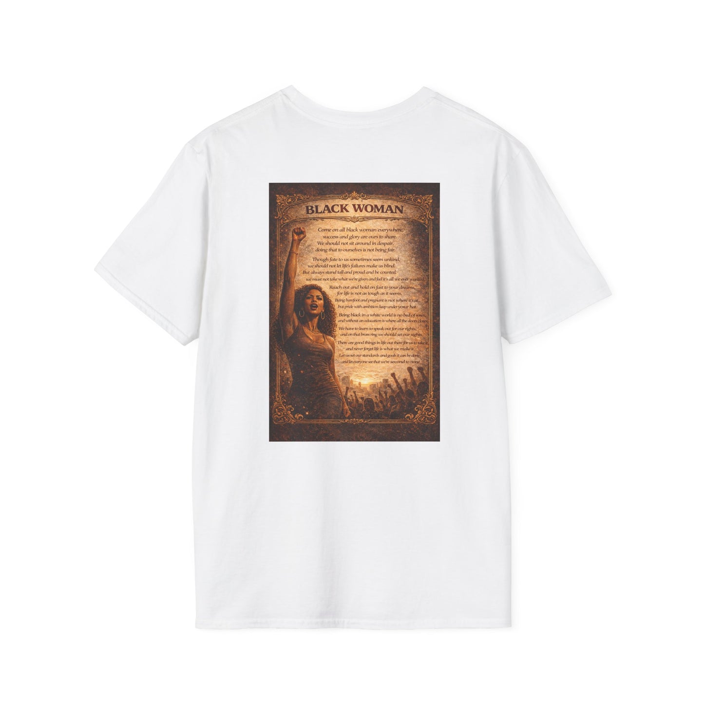 Black Woman - Unisex Softstyle T-Shirt
