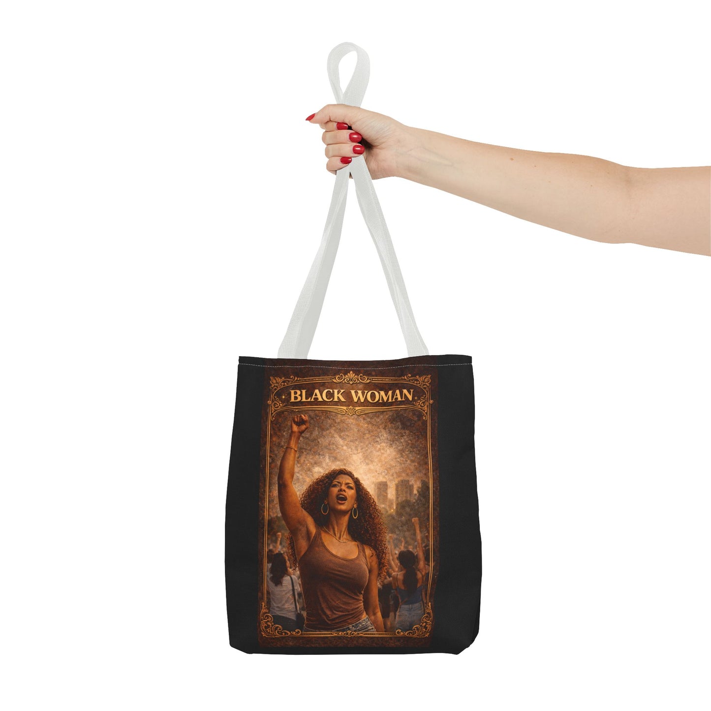 Black Woman Tote Bag