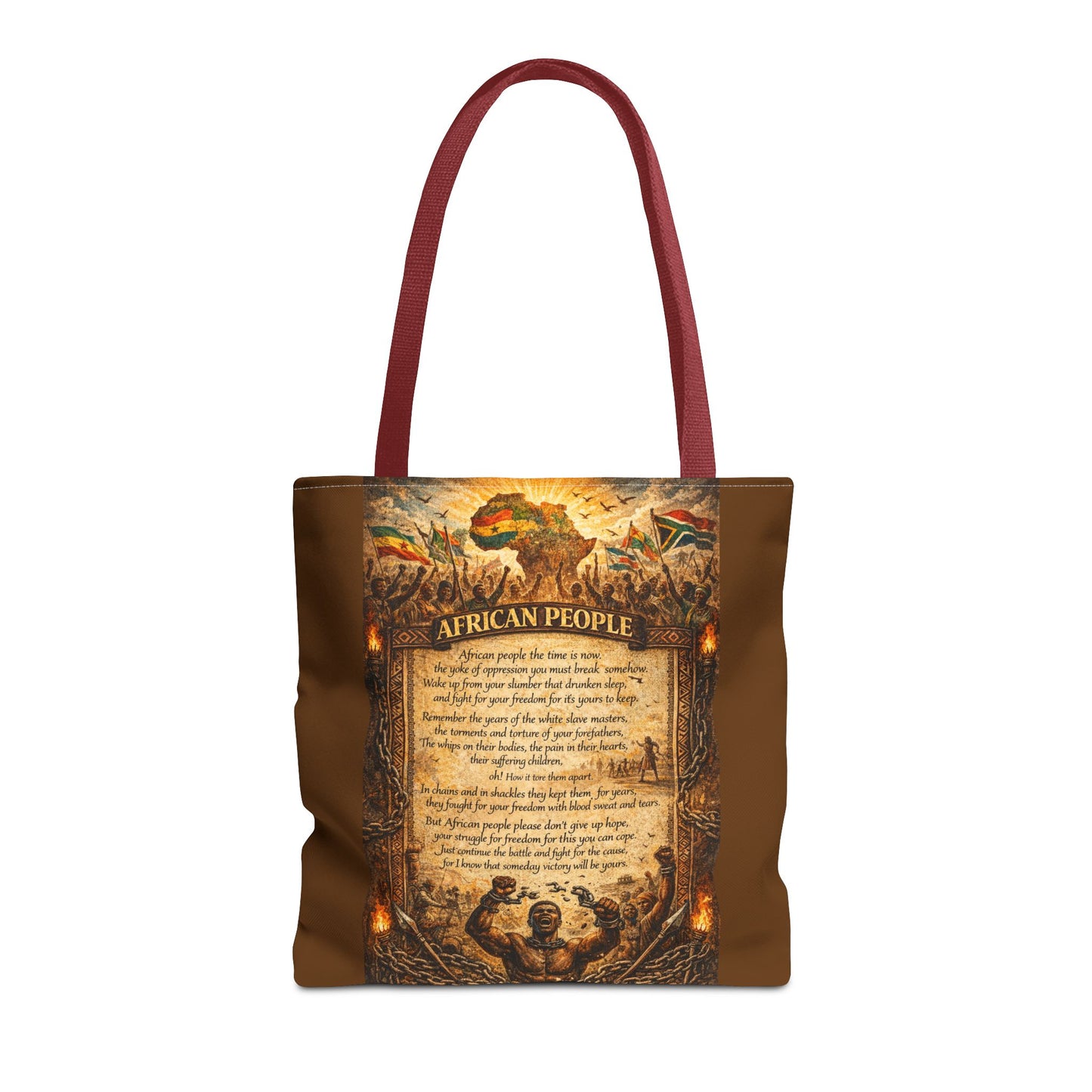 African People Brown Tote Bag