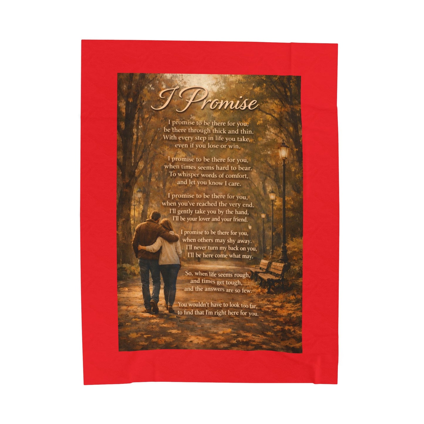 Red Velveteen Plush Blanket