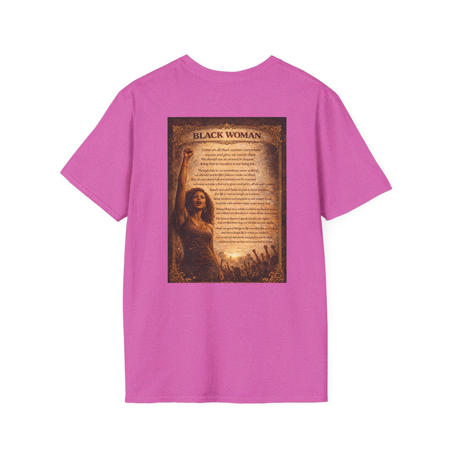 Black Woman - Unisex Softstyle T-Shirt