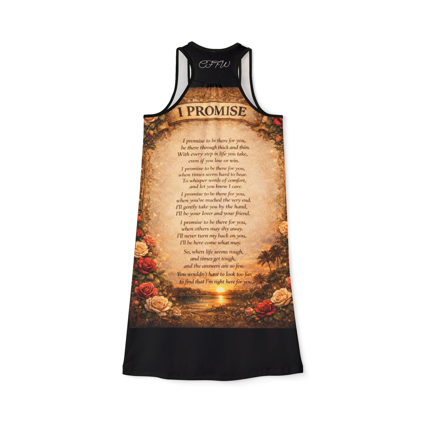 " I Promise" Women's Racerback Dress
