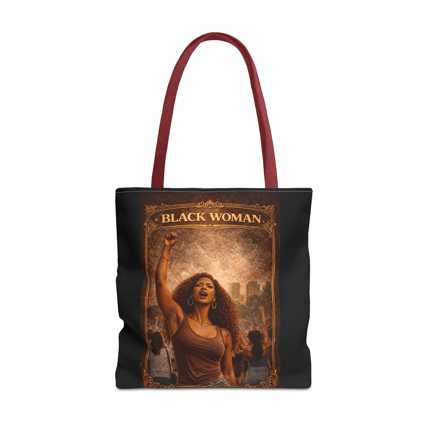 Black Woman Tote Bag