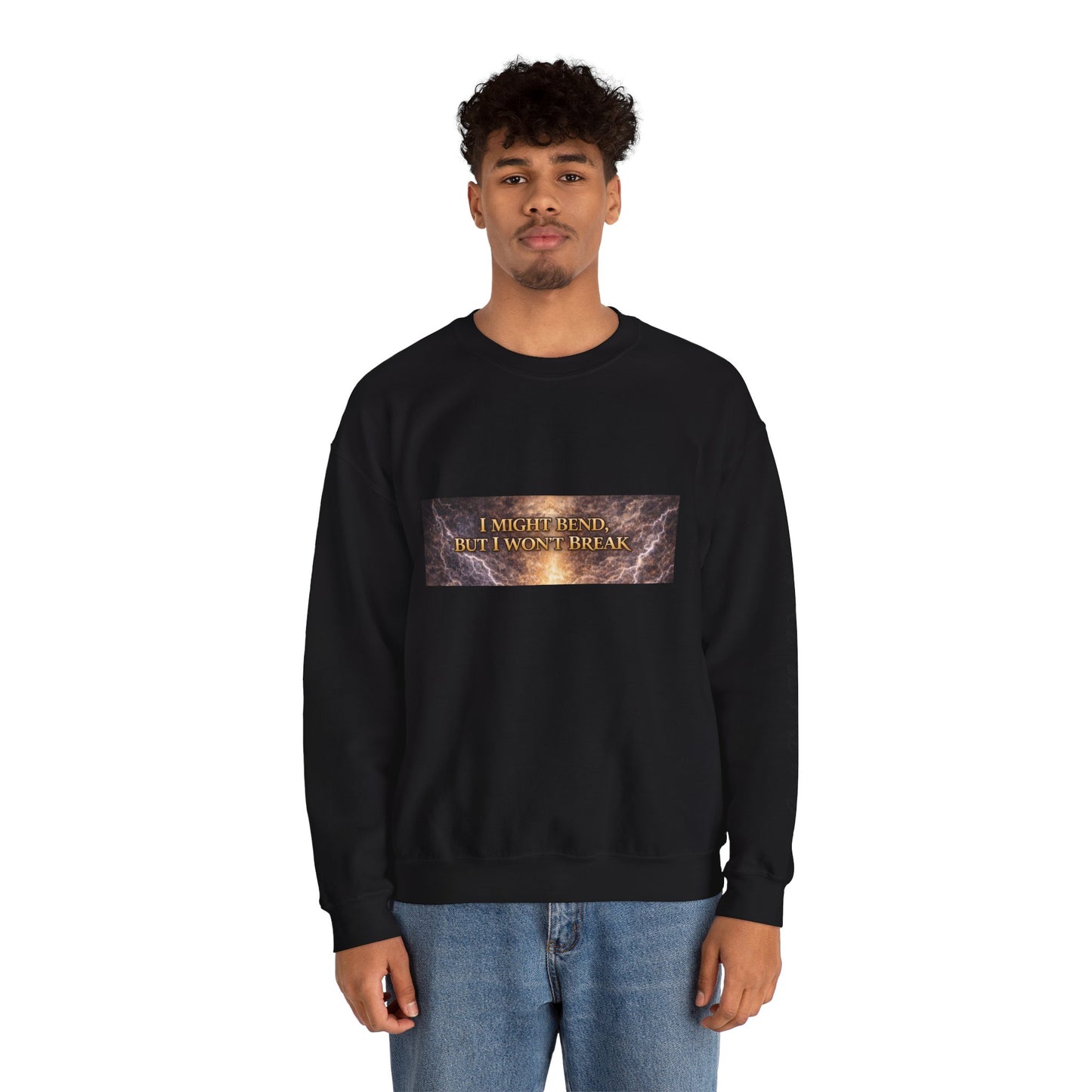 Unisex Heavy Blend™ Crewneck Sweatshirt - I Might Bend, I Won't Break