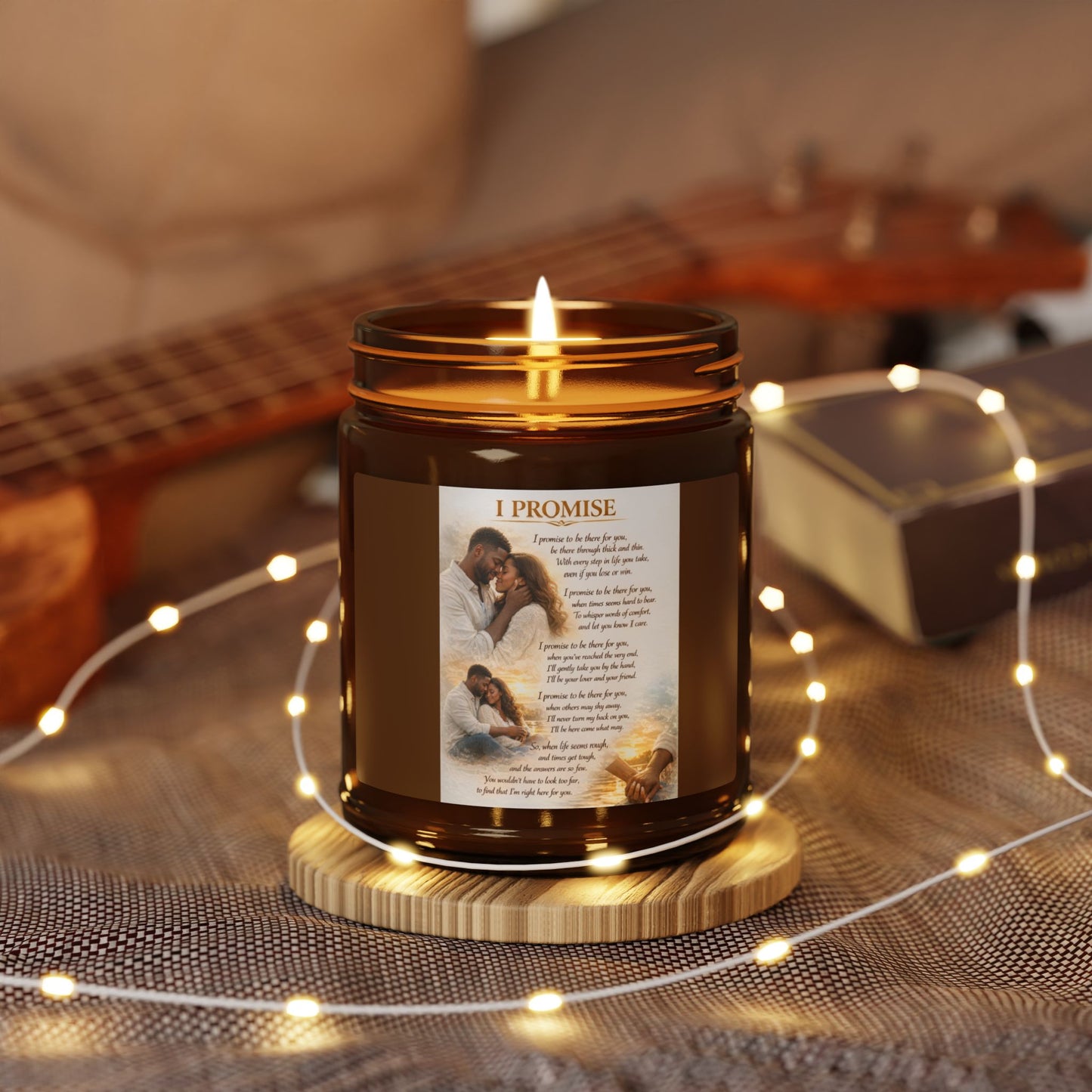 I Promise Scented Soy Candle (Multi-Size, Amber Jar)