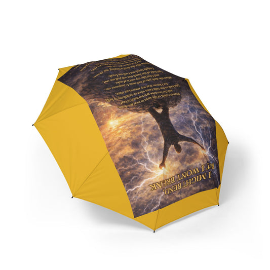 I Might Bend Yellow Semi-Automatic Foldable Umbrella