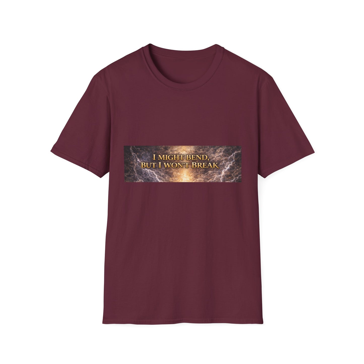 I Might Bend, But I Won't Break - Unisex Softstyle T-Shirt