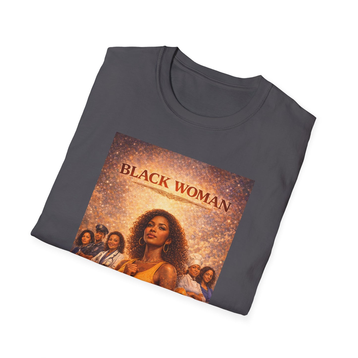 Black Woman - Unisex Softstyle T-Shirt