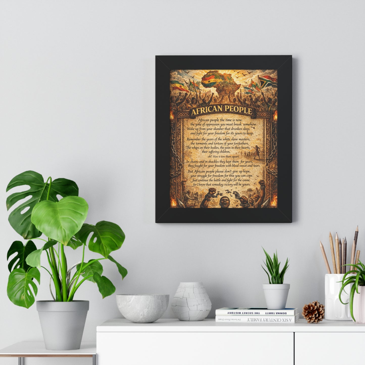 African People 1 Framed Vertical Poster