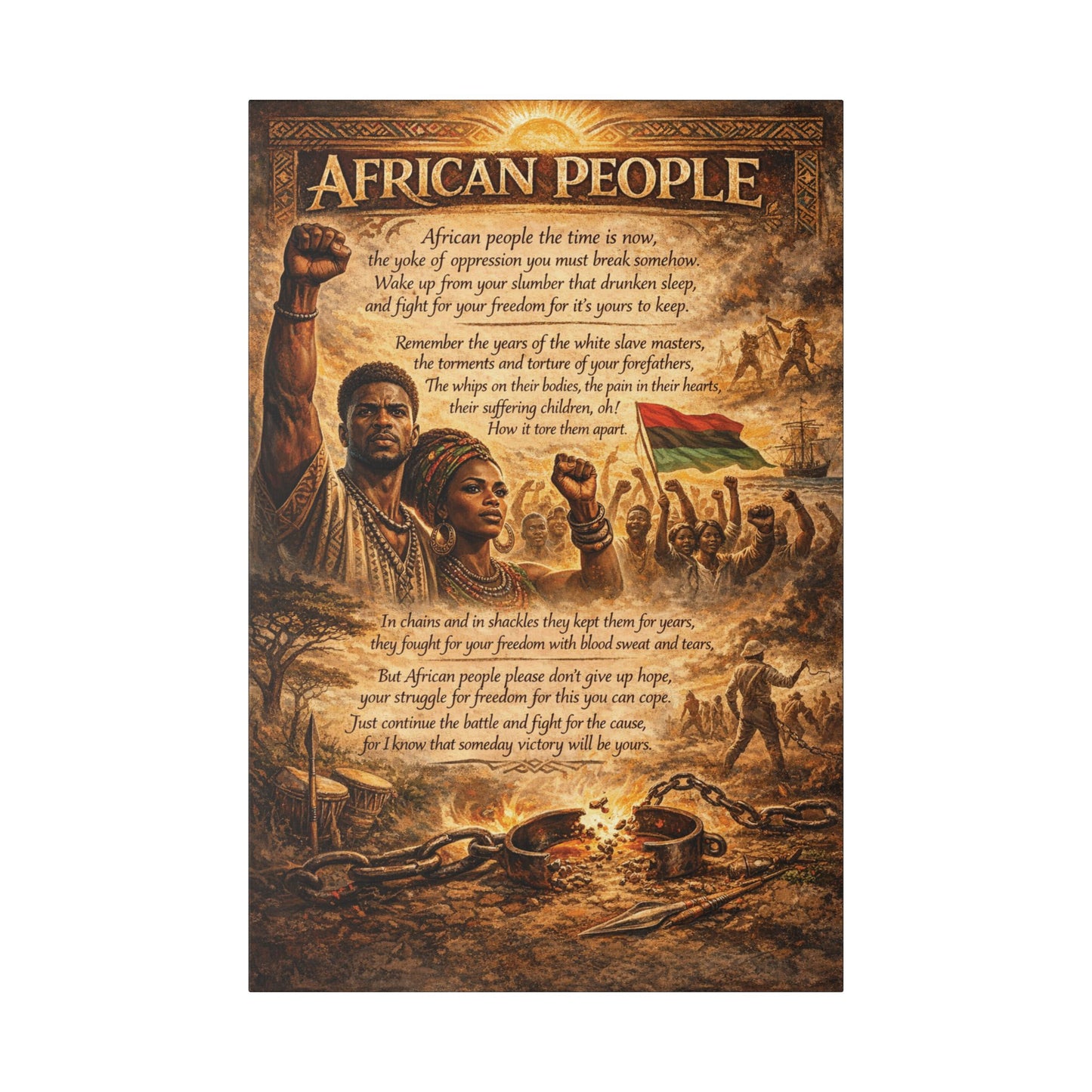 African People - Classic Stretched Canvas