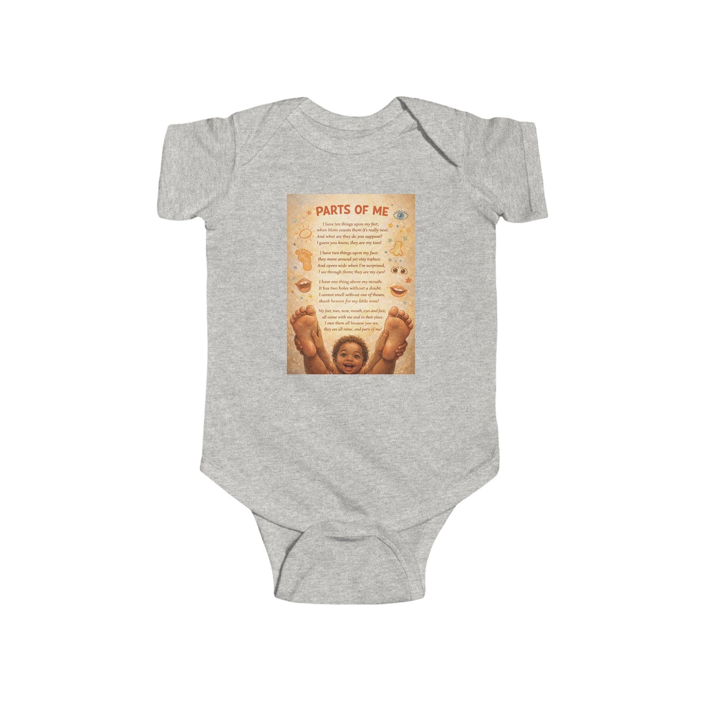 Infant Fine Jersey Bodysuit - Parts of Me