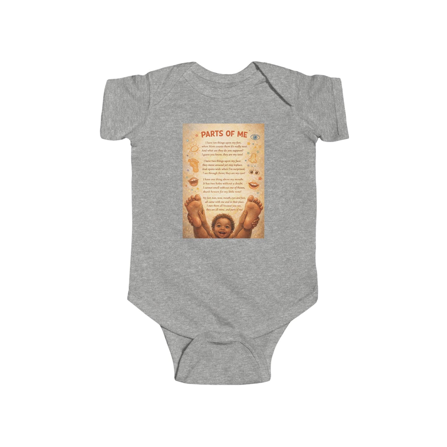 Infant Fine Jersey Bodysuit - Parts of Me