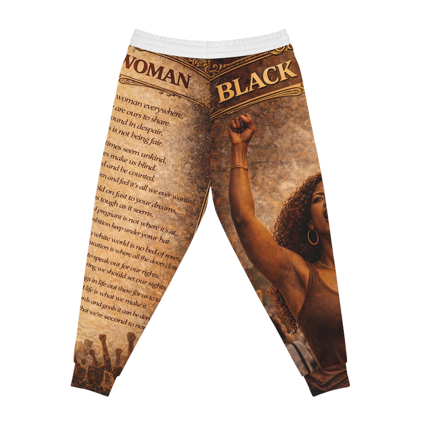 Athletic Joggers - Black Woman