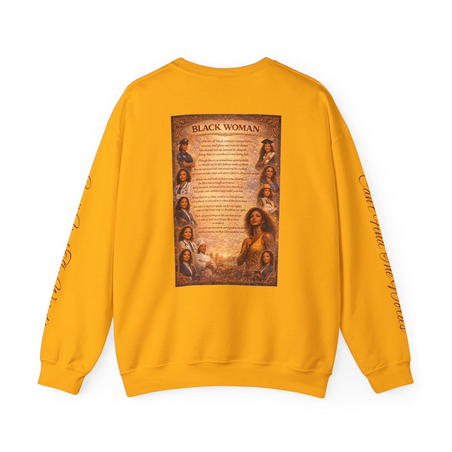 Black Woman - Unisex Heavy Blend™ Crewneck Sweatshirt