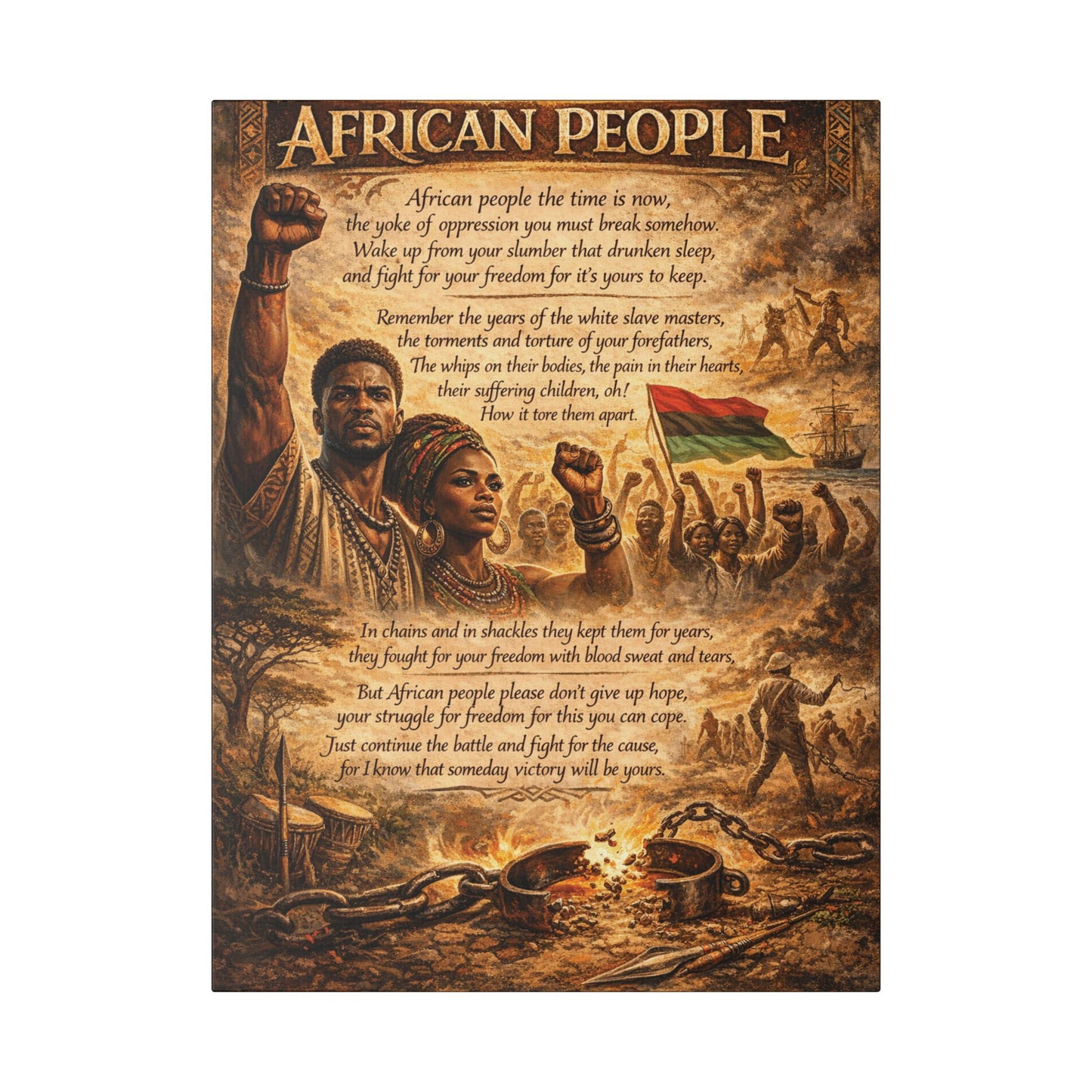 African People - Classic Stretched Canvas